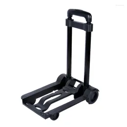 Suitcases Folding Hand Truck Black Small Lightweight Cart Portable Dolly Backpack Luggage Travel Moving Shopping