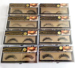 20pirs Mink Eyelash 19 kinds Fake Eyelashes Handmade Natural Long Thick 100 Real Mink Natural ThickEye Lashes epacket 2173349