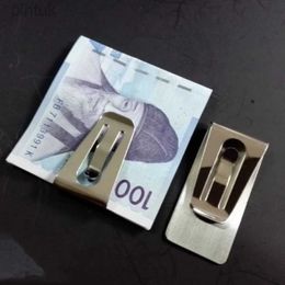 Money Clips Silver Money Clip Mini Stainless Steel High Quality Bill Clamp Banknote 240408