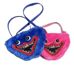 game plush Waist Bags Cartoon pink blue plush toy designer crossbody bag 9inch6002332