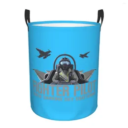 Laundry Bags Fighter Pilot Cockpit Basket Collapsible Large Clothing Storage Bin Aviation Airplane Jet Plane Baby Hamper