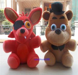 2 DIFFERENT STYLES FNAF Five Nights at Freddy039s Game FREDDY FOXY Plush Stuffed Toys Dolls 7029343