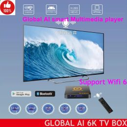 Box 2022 Best Korea Japan Global Ai TV Box Ai Voice Dual Wifi Hot in Giappone Korea USA Canada SG UK UAS PK UBOX9 EVPAD 6P 6S