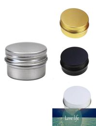 12 oz Aluminium Tin Jars Screw Cap Round Storing Can Container Cosmetic Metal Tins Empty Container 15ml white black gold4667350