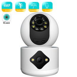 Lens Besder 4mp Ip Wifi Camera Wireless Baby Monitor Ai Tracking Video Surveillance Camera Mini Indoor Cctv Security Camera Icsee App