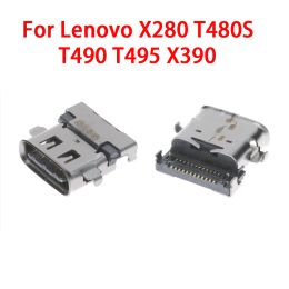 CPUs 110pcs Typec Usb Jack Dc Power Port for Lenovo Thinkpad X280 T490 T480s X390 L13 T590 Dc Connector Laptop Usbc Socket