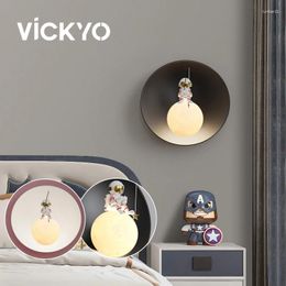 Wall Lamp VICKYO Modern LED Interior Light Creative Lamps Bedside Lights For Kids Room Decoration Living Bedroom