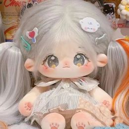 20cm Genuine Kawaii Idol Doll Plush Princess Dolls Stuffed Figure Toys Cotton Baby Plushies Fans Collection Gifts 240329