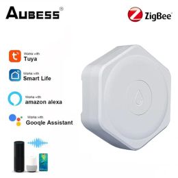 Detector ZigBee Tuya Water Leakage Sensor Smartlife APP Control Flood Detector Smart Home Leak Water Sensor Security Alarm System