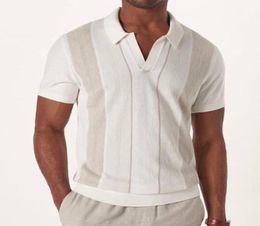 Pure white men s street polo shirt high quality comfortable classic fashion daily travel work party1791538