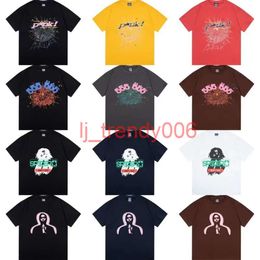 Womens Hoodie Sp5der 555 Hoodie T-shirt Street Clothing Spider Web Pattern Printed Couple Sports Shirt Summer Sports Wear Designer Top tees tg