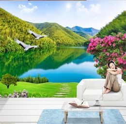 rivers and mountains 3D landscape wall murals mural 3d wallpaper 3d wall papers for tv backdrop4401551