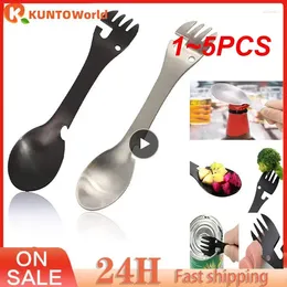 Dinnerware Sets 1-5PCS Cutlery Spoon Set Bottle Opener Multifunction Reinforcement And Thickening Multifunctional Fork