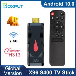 Box Tv Stick X96 S400 Allwinner H313 X96s400 Android 10.0 Smart Tv Box 4k 2.4g Wifi Set Top Box Media Player H.265 Hevc
