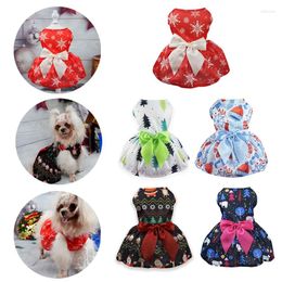 Dog Apparel Summer Pet Clothes Dogs Bow Skirt Sweet Princess Dress For Puppy Cats Wedding Chihuahua Yorkie Teddy