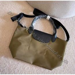 Retail Wholesale 95% Off hobo bag Nylon 1512 Small luxury Dumpling Womens High Fabric with Cowhide Casual Crossbody Youth Quality Shoulder Handbag sac