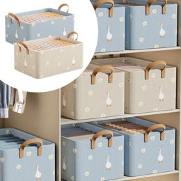 Shopping Bags Jeans Storage Box Wardrobe Clothes Organiser With Handle T-Shirt Cabinet Drawer Foldable Closet Boxes