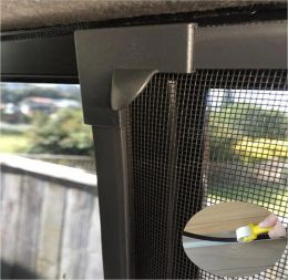 Machines Adjustable Diy Customise Magnetic Window Screen Windows for Motorhomes Removable Washable Invisible Fly Mosquito Screen Net Mesh