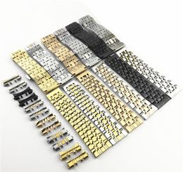 Whole Stainless Steel 7 Beads Watch Strap Watch Band 16mm 18mm 19mm 20mm 21mm 22mm 23mm 24mm Watchband Fit Samsung Galaxy Watc7401678