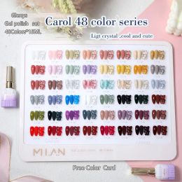 Polish Glenys48 color carol series nail polish glue semi permanent varnish nail art nail polish gel set wholesale