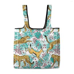 Shopping Bags Animal Printed Fashion Totebag Portable Shopper Bag Reusable High Capacity Travel All Print DIY Design