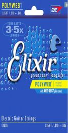 Whole 5sets Elixir 12050 Electric Guitar Strings 010046 Inches POLYWEB Coating LIGHT Musical Instruments Guitar Accessories7275405