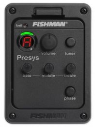 Fishman Pickups Presys blend 101 Preamp EQ Tuner Piezo Pickup Equalizer5739444