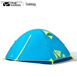 Tents and Shelters Mobi Garden Outdoor Windproof Camping Tent Travel Supplies Three Seasons Cold Mountain AIR Upgrade Version Camping Equipment L48