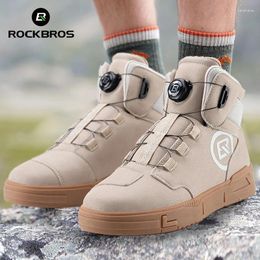Cycling Shoes ROCKBROS Sneaker For Men Casual Sports Footwear Anti-slip Racing Flat Boots Motorcycle Outdoor Hiking