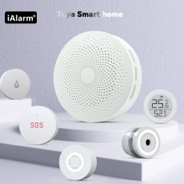Kits iAlarm Tuya Zigbee Gateway Wireless Smart Home Linkage Alarm Host MultiMode Wifi Bluetooth Hub Security Protection Alarm System