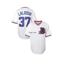 Men's Polos Nuke LaLoosh Jersey 37 Durham Movie Baseball Jersey 8 Crash Davis Jersey Mens Shirt Cosplay Clothing All Stitch Us Size S-XXXL