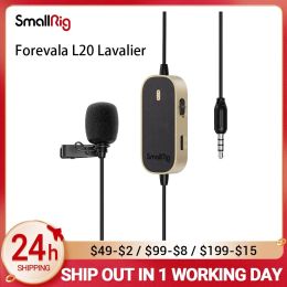 Microphones SmallRig Professional Grade Omnidirectional Microphone Lavalier Lapel Mic with LowCut Filter Gain Control for Smartphone 3467