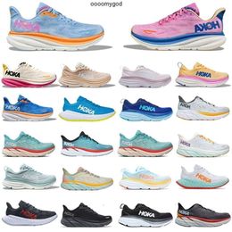 Shipping Free Hokah One Running Shoes Clifton 9 8 X2 Cloud Blue Summer Song Cyclamen Men Women Outdoor Sports Trainers 36-45 2024