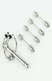 2016 Latest Design Stainless steel Urethral Sounding Stimulate Peins Plug Device BDSM Sex Toys For Men Urethra Stretching6030299