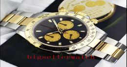 Luxury Watches Yellow Gold Steel Black 116523 WATCH CHEST 40mm Two Tone Gold Asian 2813 No Chronograph Mechanical Fashion Men03923800
