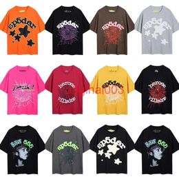 spider shirt mens designer t shirt sp5der5555 men designer clothes high quality spider tee shirt sp5der young thug men woman sp5der foam printed pure cotton tshirt lk