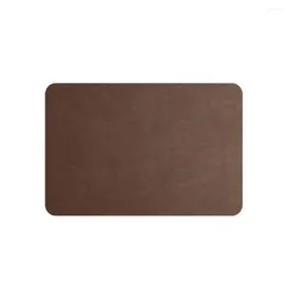 Table Mats Faux Leather Mat Waterproof Placemat Heat-resistant Non-slip Dining Protection Pad Dishwasher Safe Kitchen