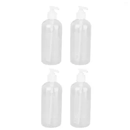 Liquid Soap Dispenser 4 PCS Small Bottle Massage Lotion Containers Pump Type