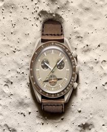 Wristwatch New Sport Watches Bioceramic Planet Moon 42mm Masculino Stainless Steel Sapphire Super Luminous Nylon Watches Relogio H6309610