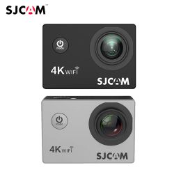 Kameras neueste SJCAM SJ4000 Air Action Camera Full HD Allwinner 4K 30fps WiFi 2,0 'Bildschirm Mini Helm Car DV Kamera wasserdichte Sportkamera