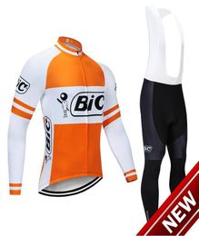 Winter Cycling Jersey 2021 Pro Team Bic Thermal Fleece Cycling Clothing Mtb Bike Jersey Bib Pants Kit Ropa Ciclismo Inverno5550372