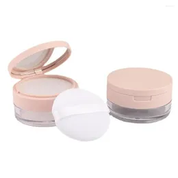 Storage Bottles 20g Empty Plastic Powder Box Handheld Loose Pot With Makeup Travel Cosmetic Sieve Jar Container Sifter Mesh Portable E1K7