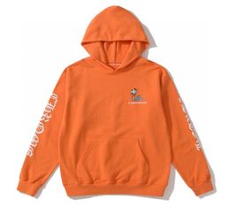 Fashion Outlet 21SS Tested ch Matty boy Hoodie orange sweater orange long sleeve Hoodie loose print lip graffiti for men and women4828710