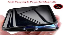 Max Magnetic Cases For iPhone X XR Xs 11 12 Pro Privacy Metal Phone Case Coque 360 Magnet PreventPeeping Cover240c56384004259126