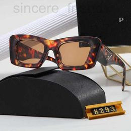 Sunglasses designer Men's and women's high appearance horizontal glasses casual out street plate square frame concave styling sunglasses UV400 Y63D