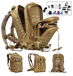 50L Capacity Army Tactical bag Large Backpack Waterproof Outdoor Sport Hiking Camping Hunting 3D Rucksack For Men1809025