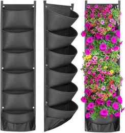 NEW DESIGN Vertical Hanging Garden Planter Flower Pots Layout Waterproof Wall Hanging Flowerpot Bag Perfect Solution8828728