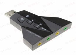 3D External USB Sound Card 71 Channel 51 Channel Double Earphone MIC Audio Adapter For Windows VistaXP78 Linux5928936