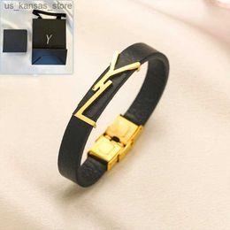 Charm Bracelets Gold Plated Boutique Leather Bracelet Spring Girls High Quality Jewellery Bracelet Designed For Women Fashionable Style Love Charm Bracelet240408