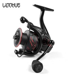 New Fishing Reel Full Metal Spool Spinning Reel 5 01 Max Drag 10Kg Power Smooth Sea Carp Fishing Reel Black267m5836593